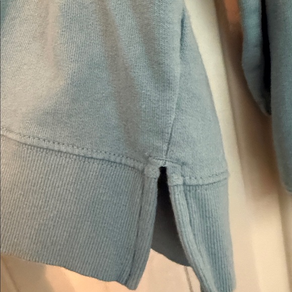 Blue Ruffle Sleeve Sweatshirt - Picture 2 of 3